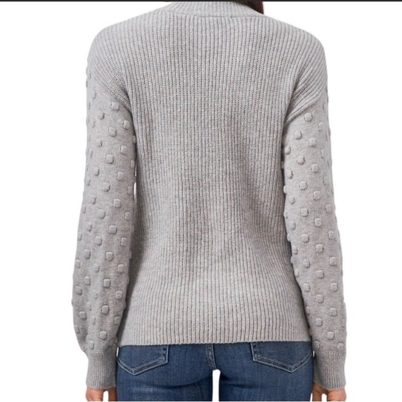 Vince Camuto Bobble Sleeve Sweater Heather Gray Women’s Size Large - Picture 2 of 8